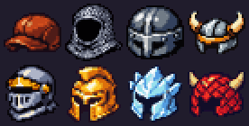 Preview of 8-Bit Helmet Tiers