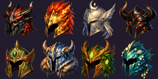 Preview of Legendary Helmets