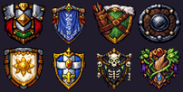 Prévia de Escudos das Classes