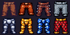 Prévia de Calças 8-Bit por Nível